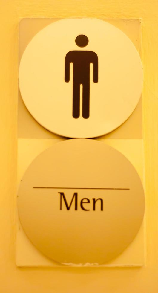 symbole de toilette masculin photo