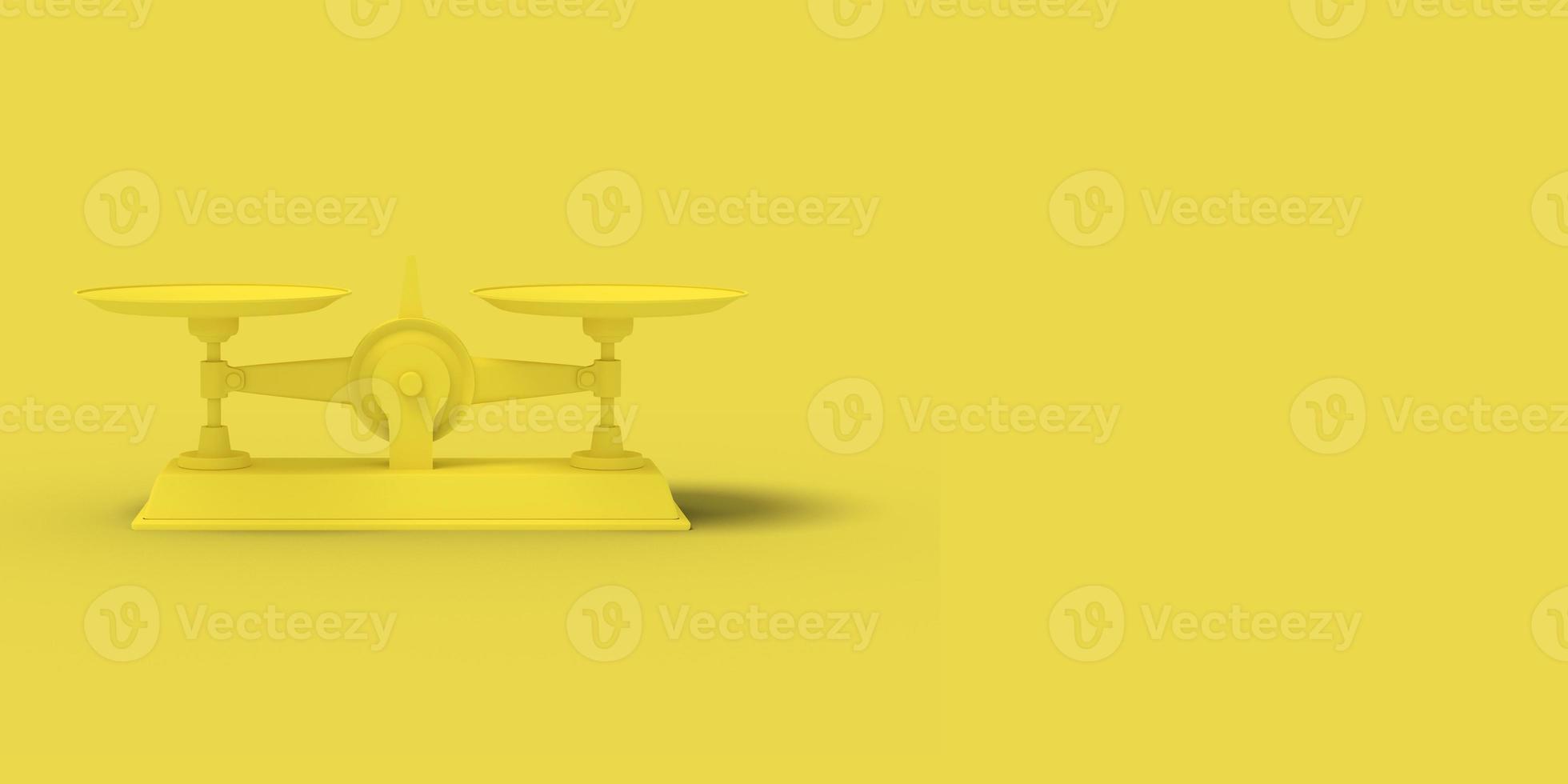 écailles jaunes sur fond jaune. image abstraite. entreprise de concept minimal. rendu 3D. photo
