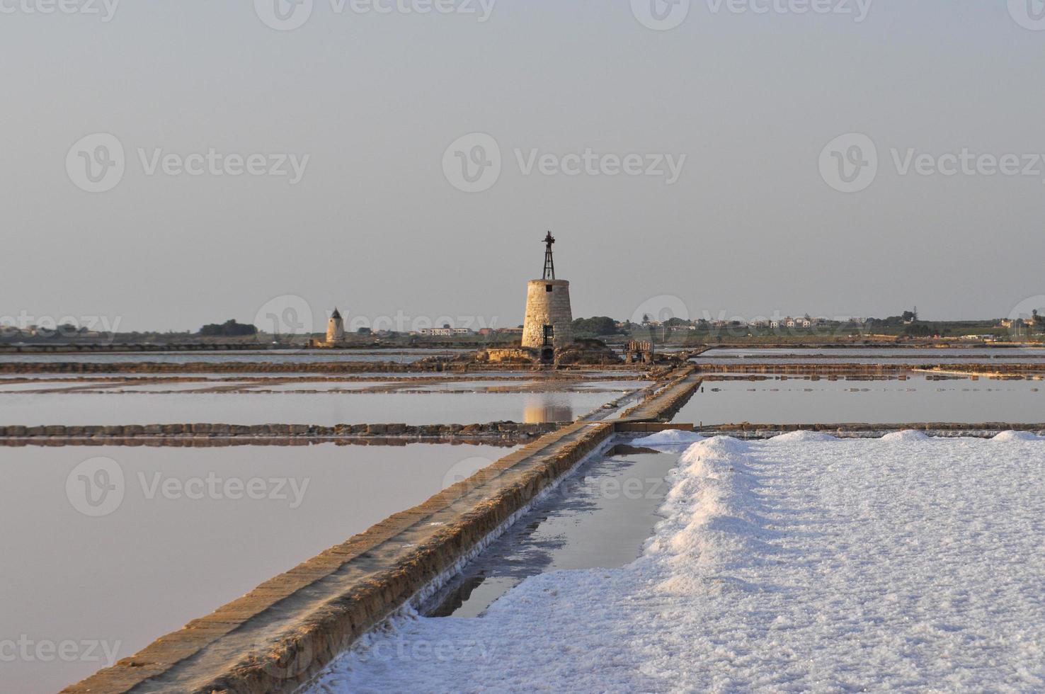 salines salines à marsala photo