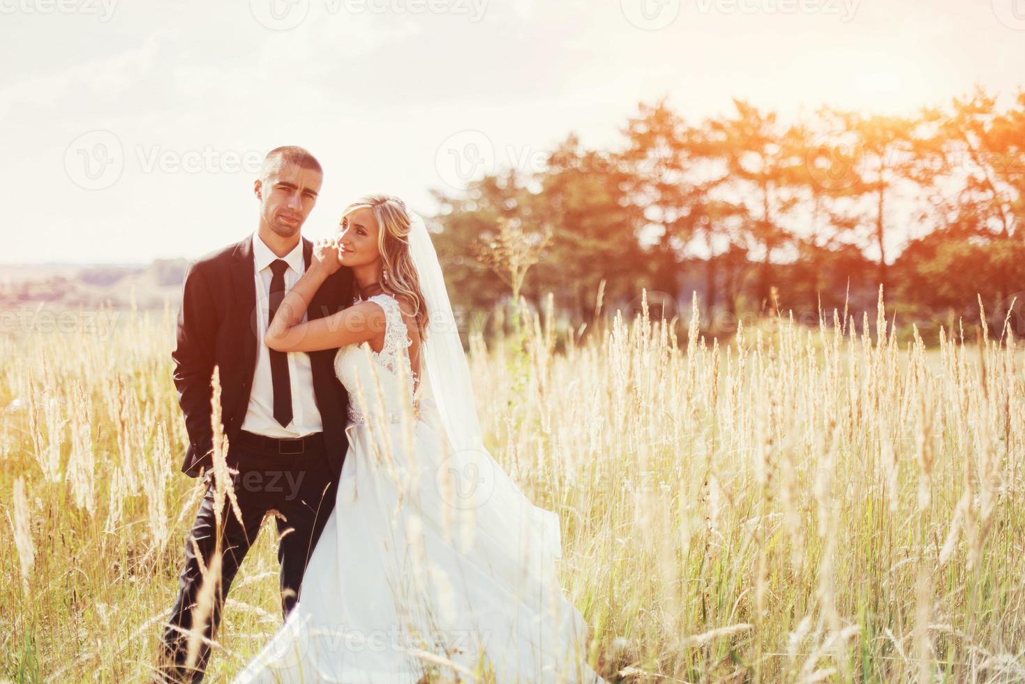 bonne journée de mariage. photo