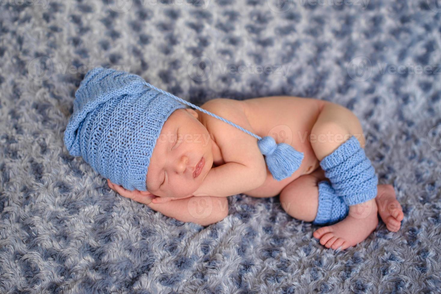 Portrait of cute adorable smiling white Caucasian baby girl boy photo