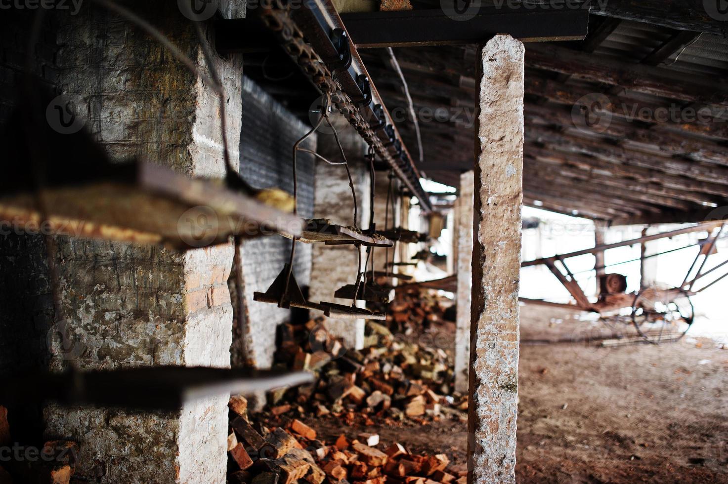 ancienne usine soviétique pour la production de briques. photo