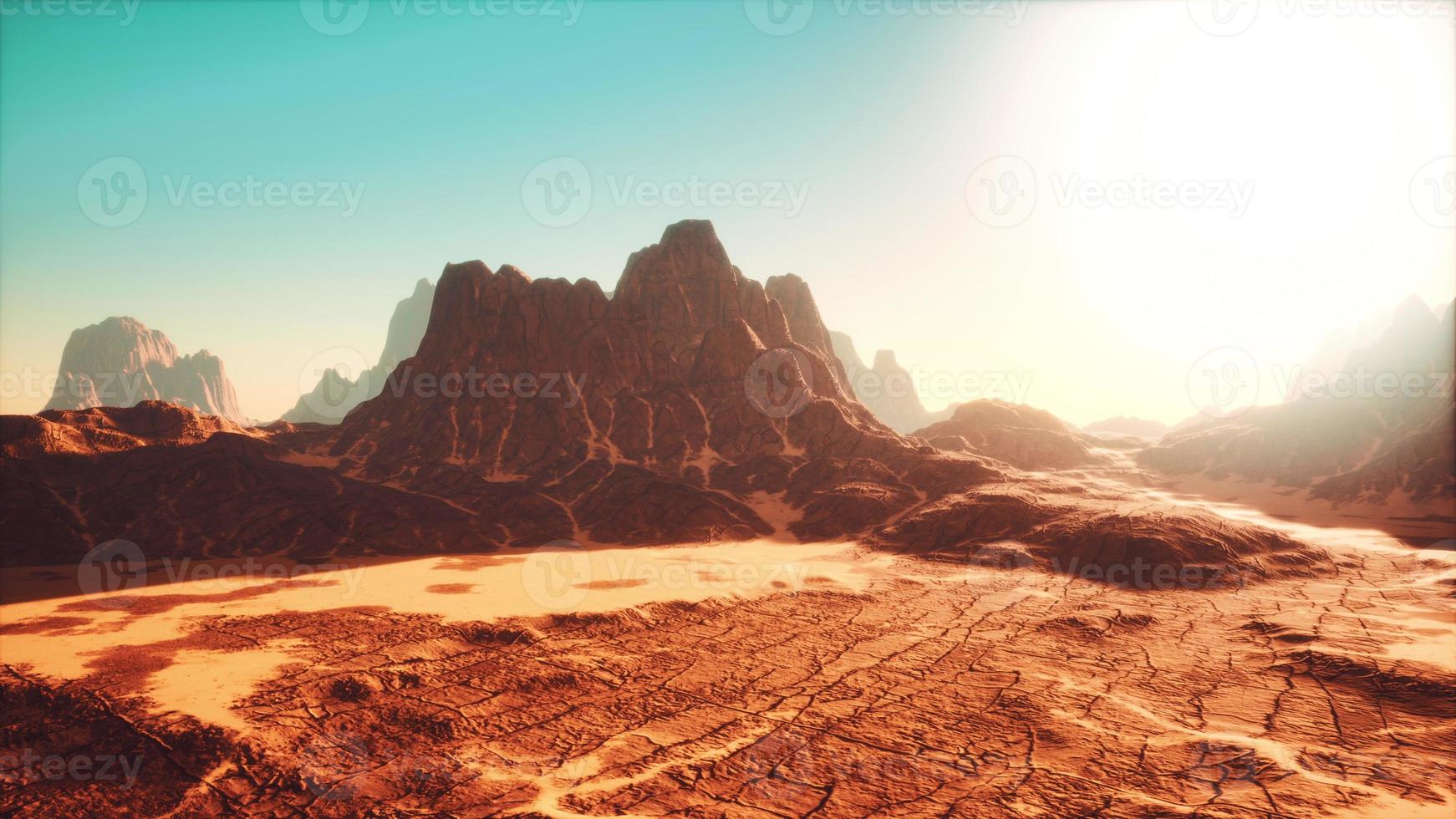 buttes du désert avec un ciel bleu dans l'utah photo