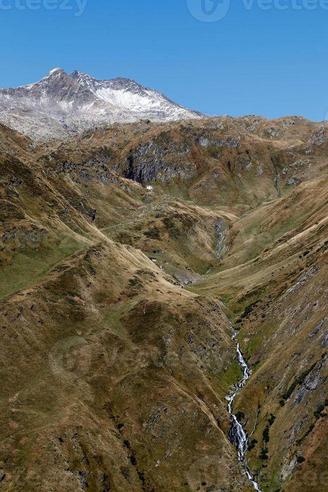 vue depuis le col du gothard en suisse photo