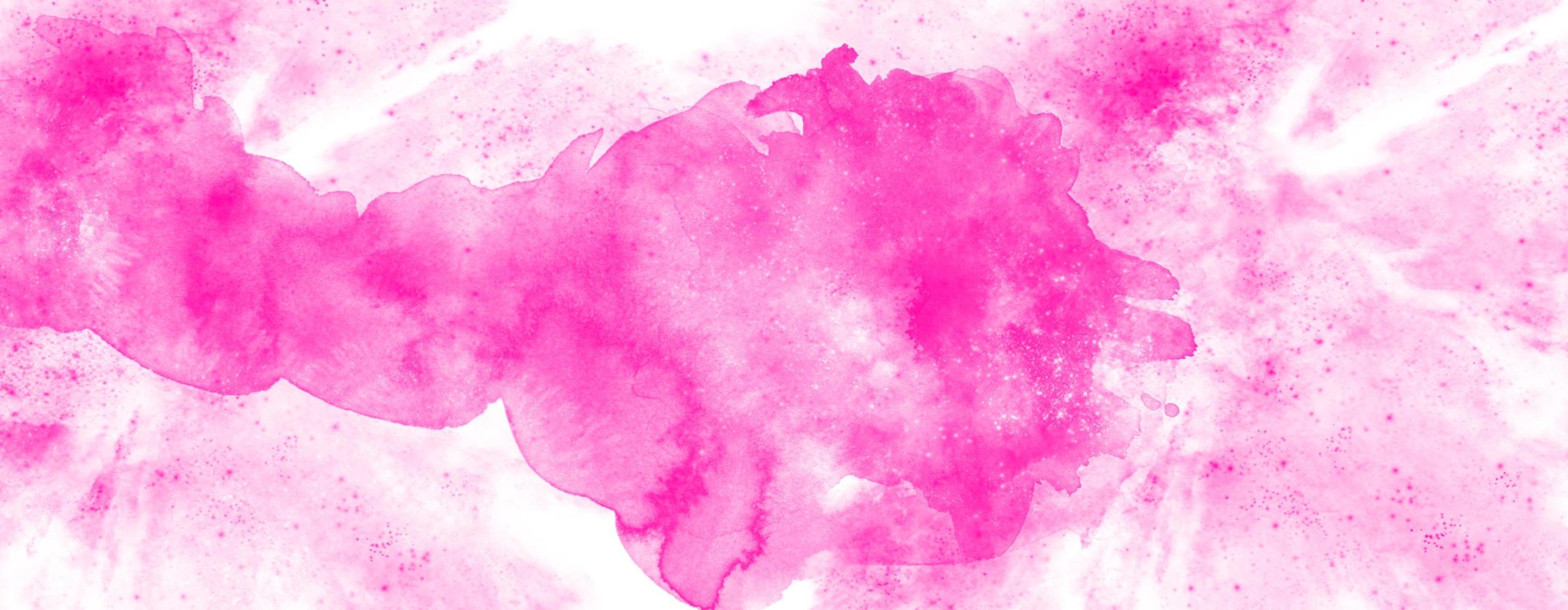 vague d'éclaboussure de fond aquarelle rose rose photo