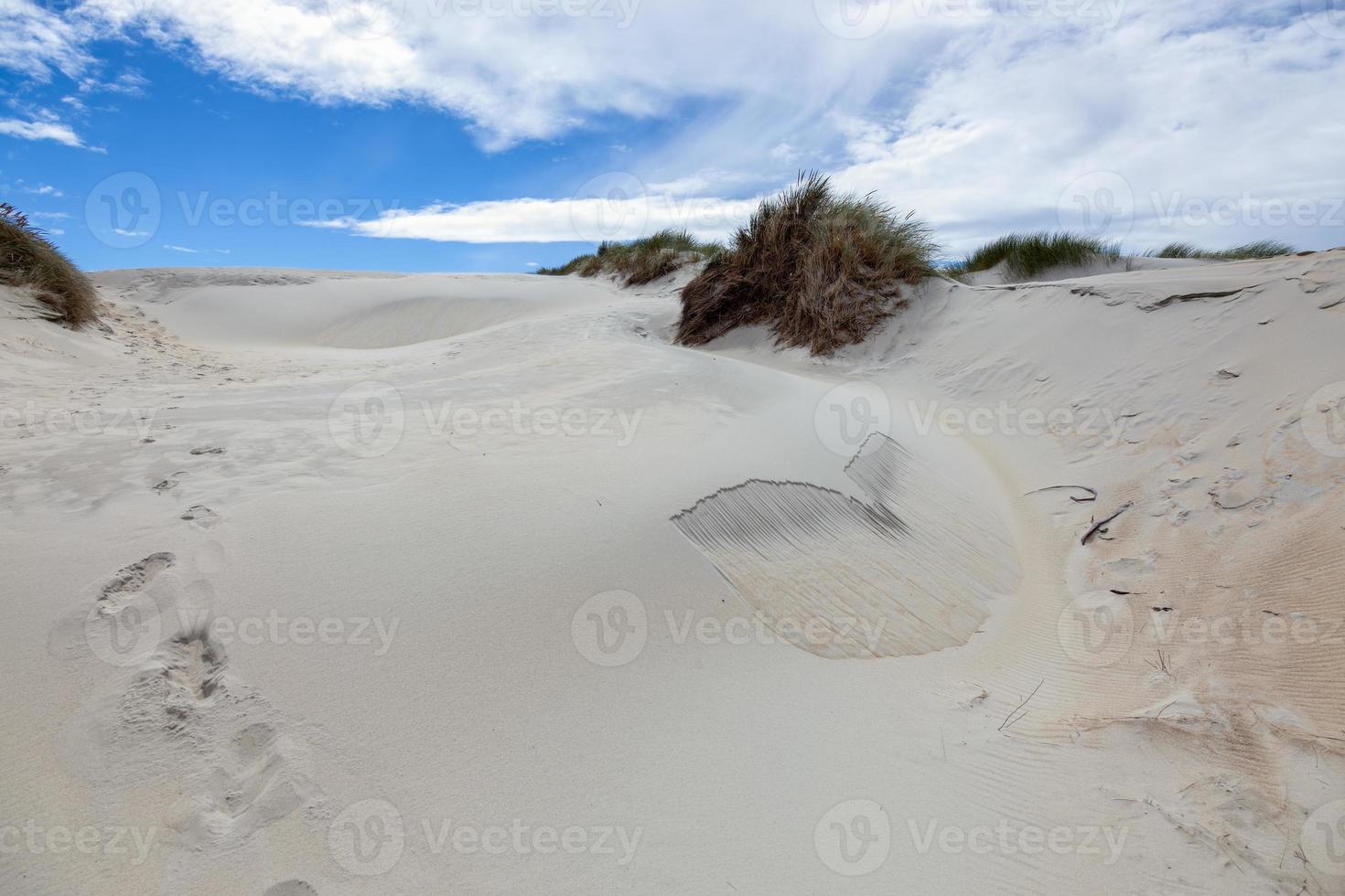 dunes de sable à sandfly bay ile sud nouvelle zelande photo