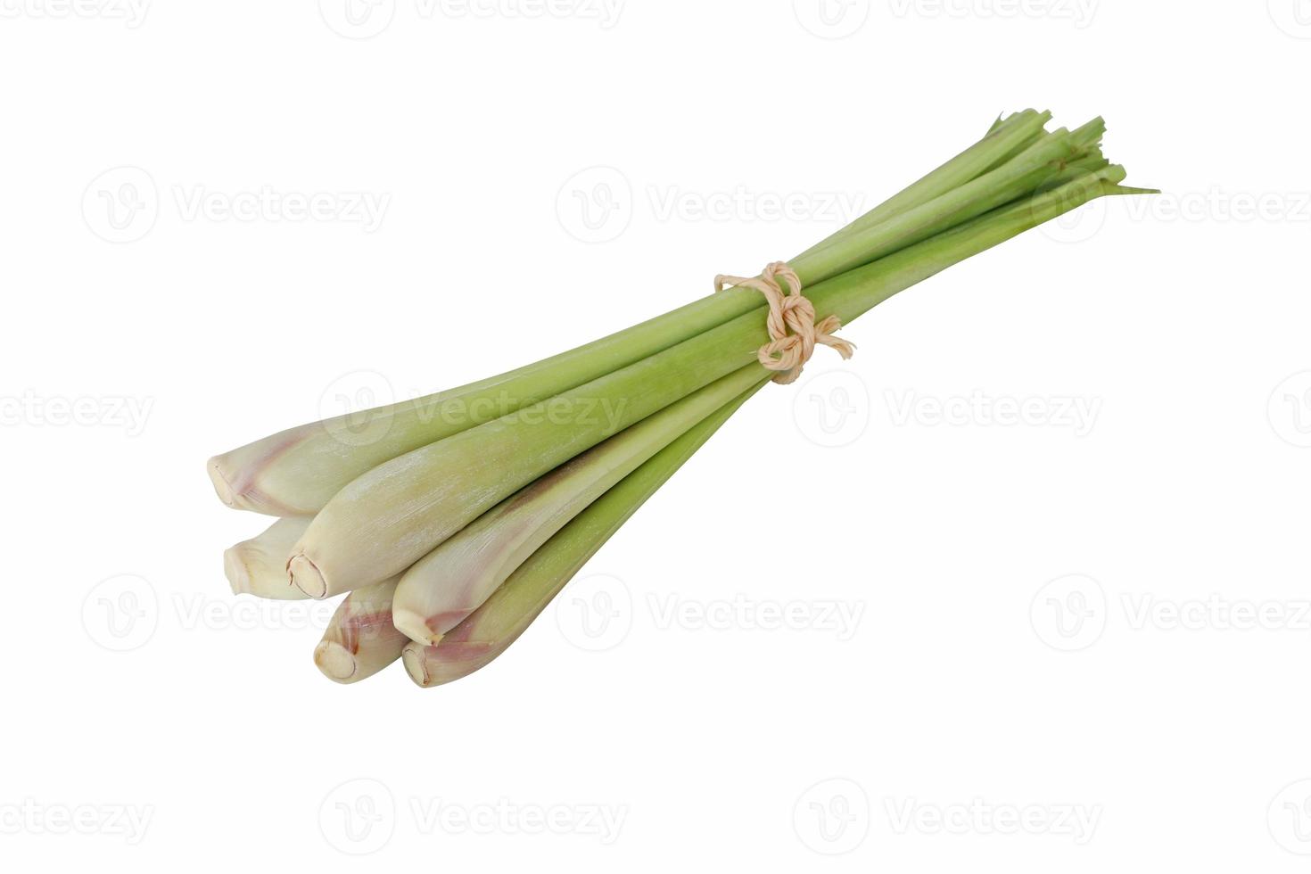 Ensemble de citronnelle isolé sur fond blanc avec un tracé de détourage photo