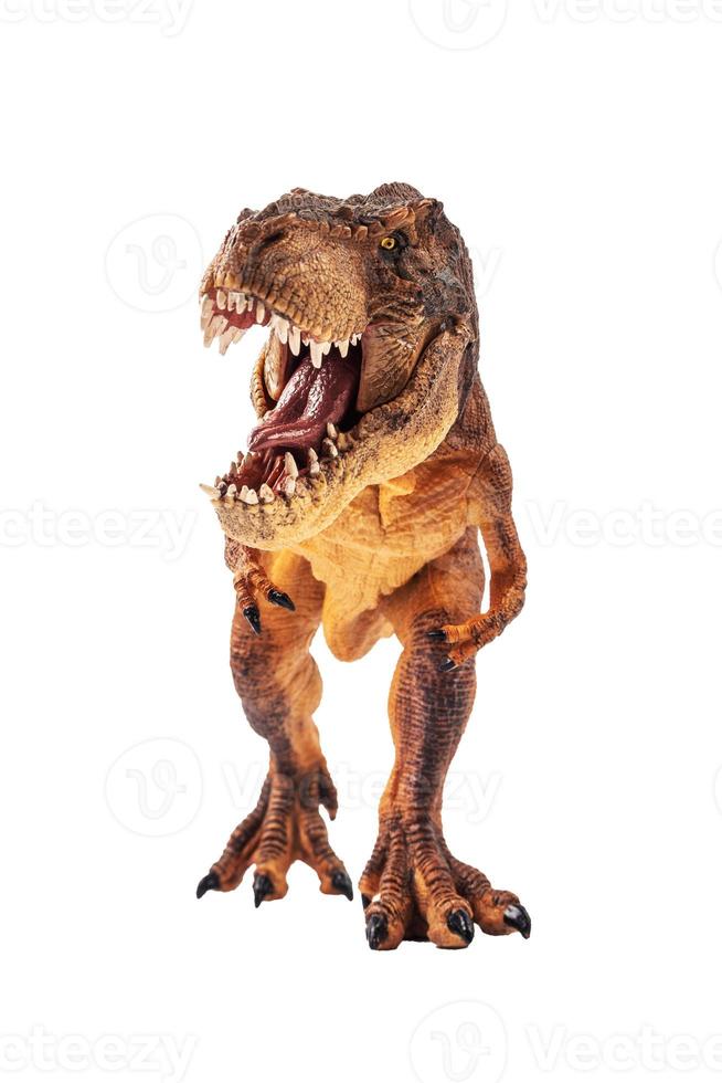 tyrannosaurus rex, dinosaure sur fond d'isolement photo