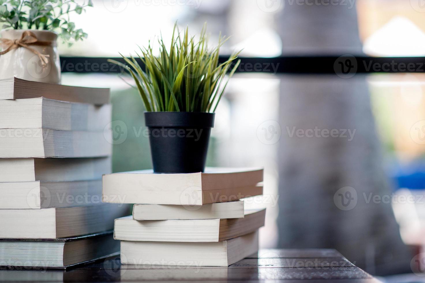 livre placé sur le bureau beaucoup de livres, belles couleurs pour étudier, savoir, éducation - images photo