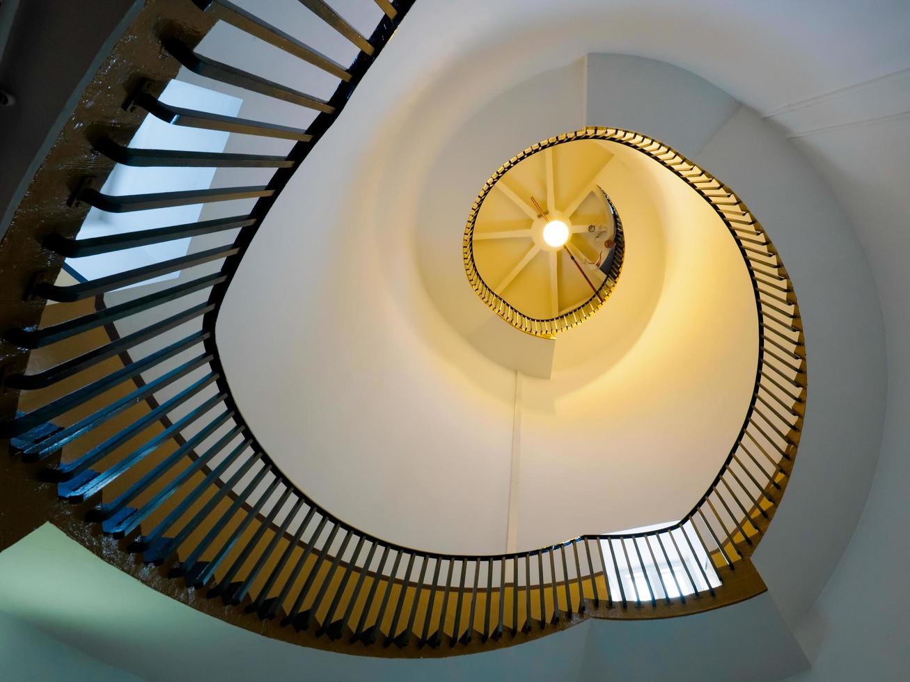 Southwold, Suffolk, UK, 2016. Escalier en colimaçon dans le phare de Southwold photo