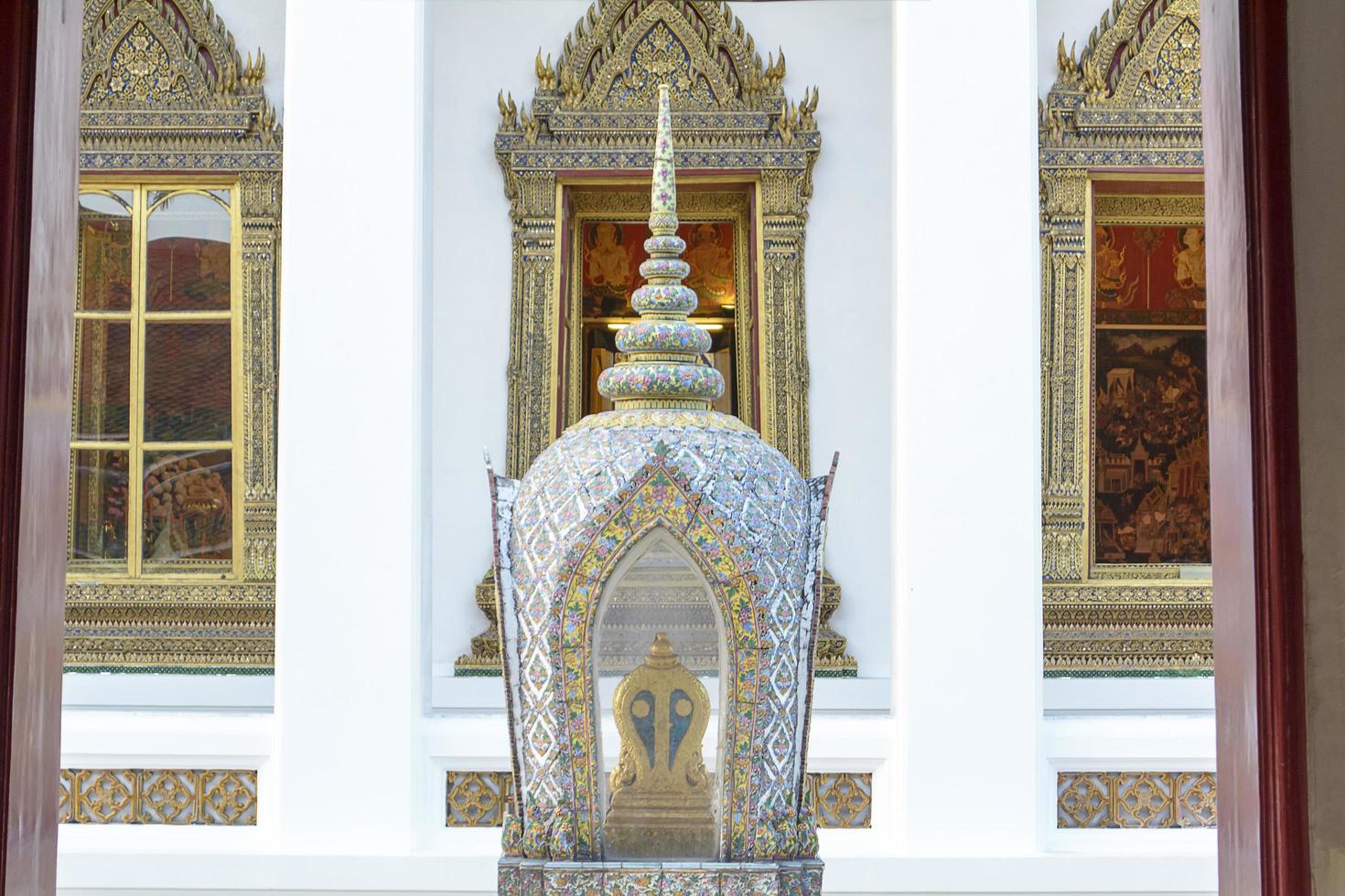 wat saket à bangkok, thaïlande, la montagne d'or est un point de repère photo