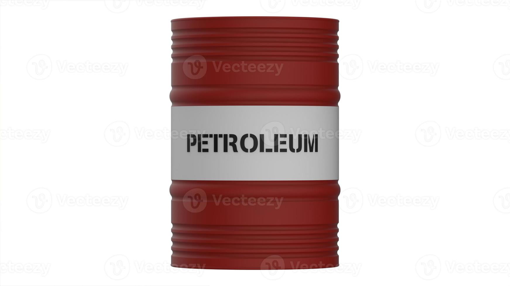 baril de pétrole isolé sur fond blanc image d'illustration 3d photo