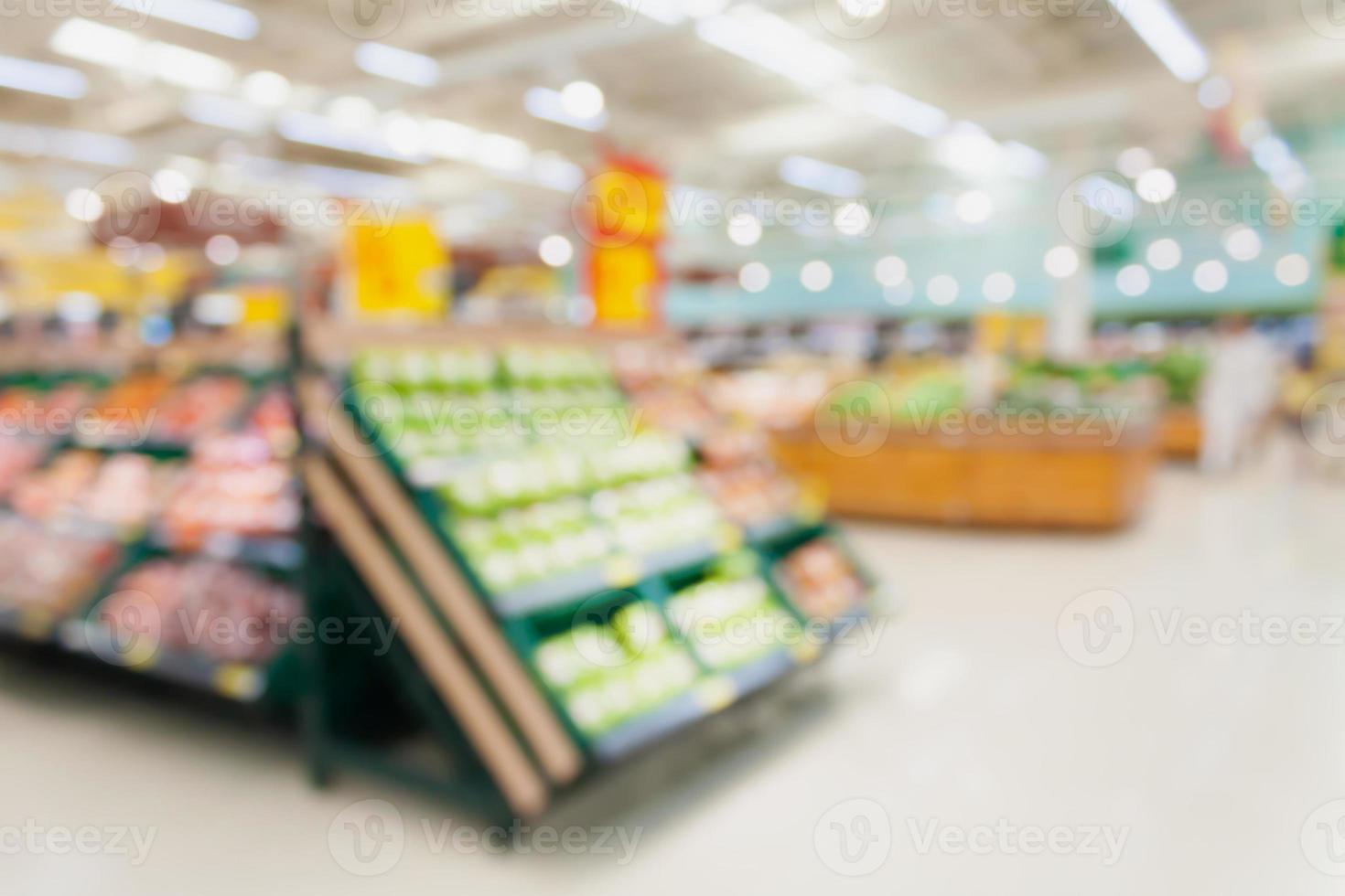 arrière-plan flou de supermarché photo