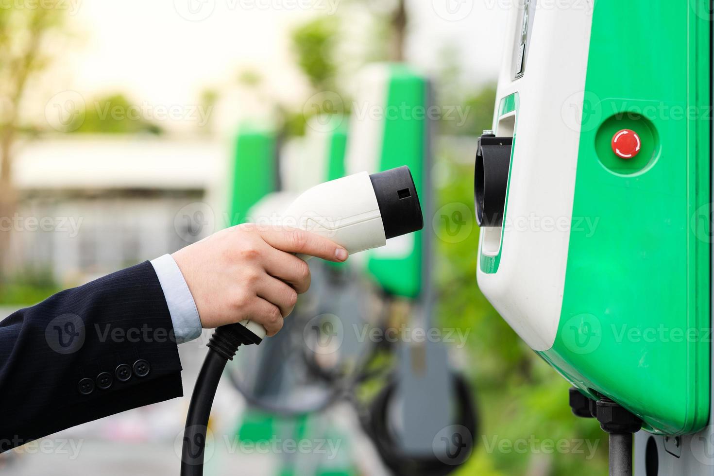 photo d'une borne de recharge pour voiture électrique