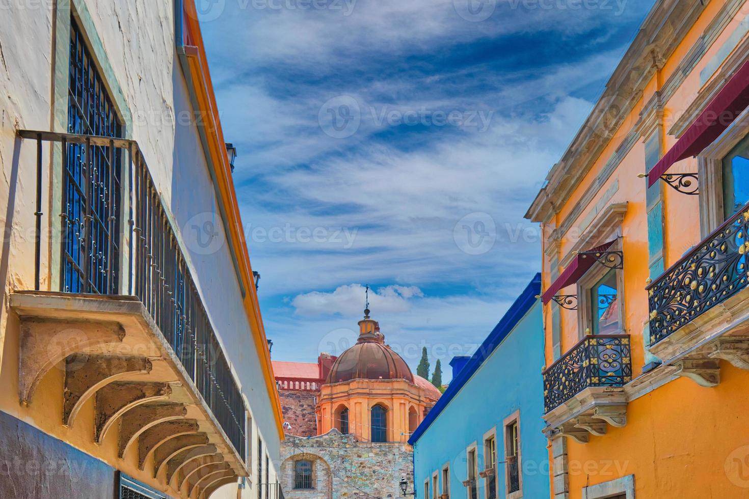 guanajuato, mexique, rues pittoresques de la vieille ville photo