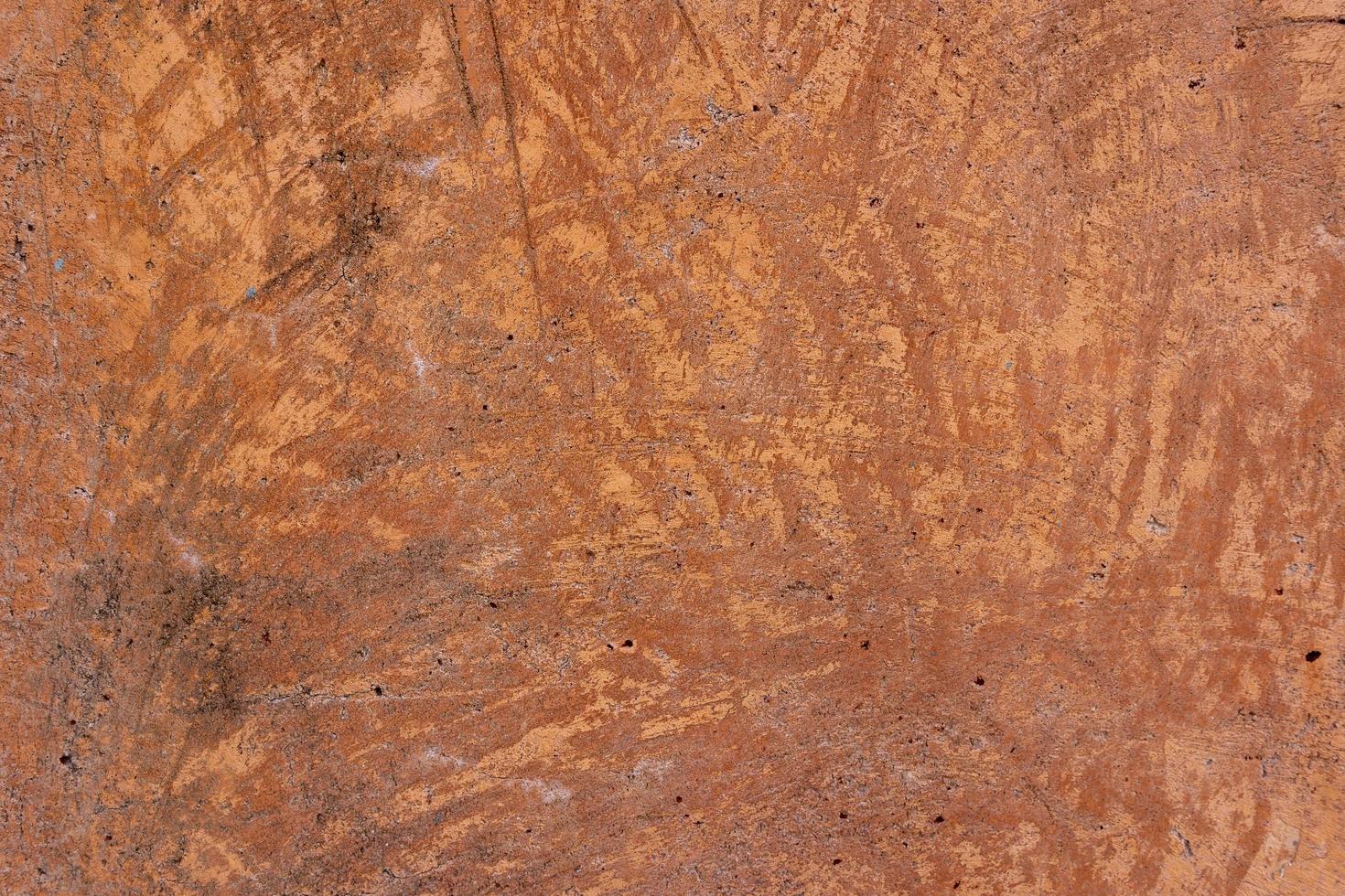 fond de texture de mur de plâtre extérieur brun beige avec motif de rayures et de fissures photo