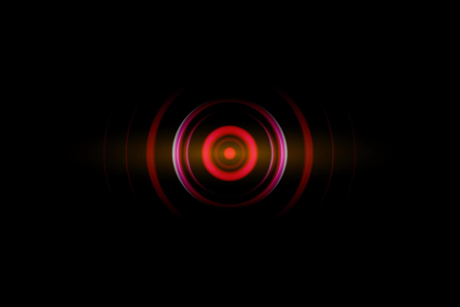cercle abstrait avec des ondes sonores oscillant, arrière-plan technologique photo