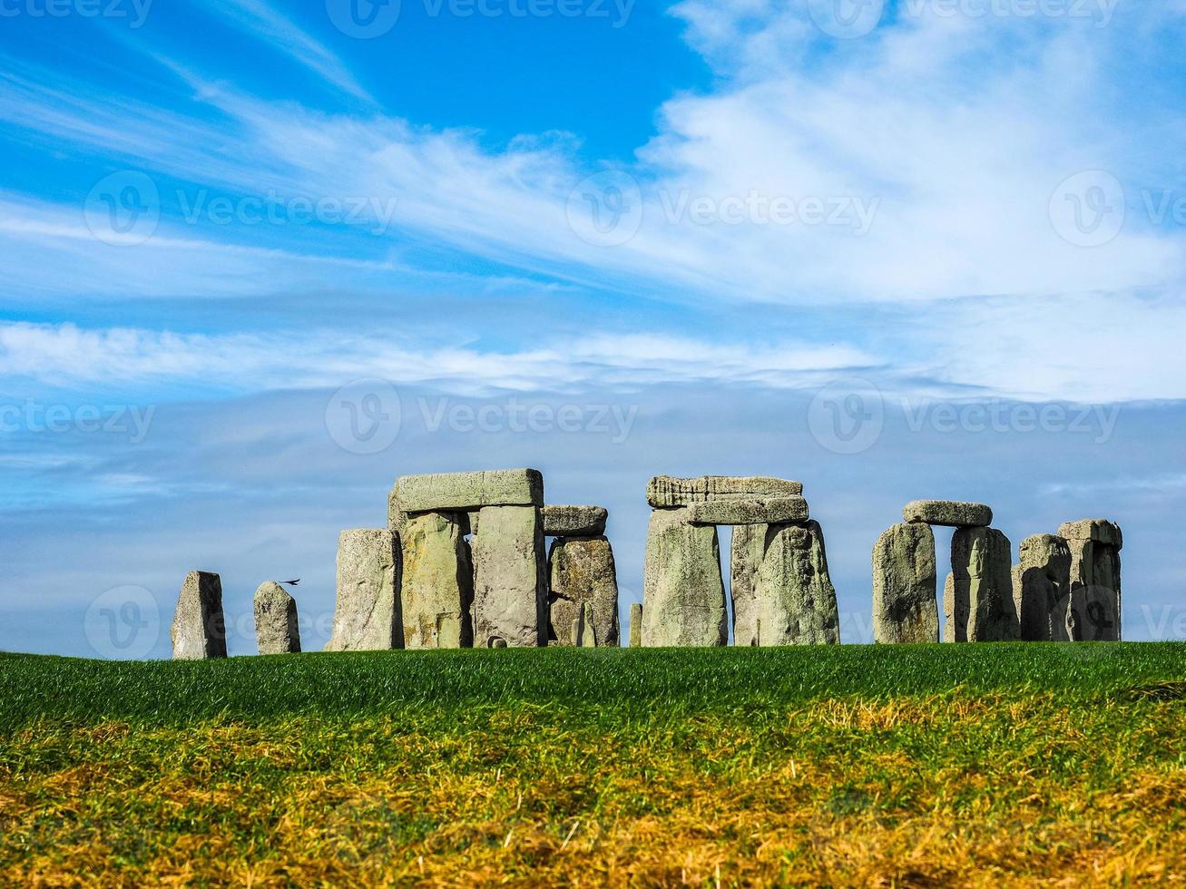 monument de stonehenge hdr à amesbury photo