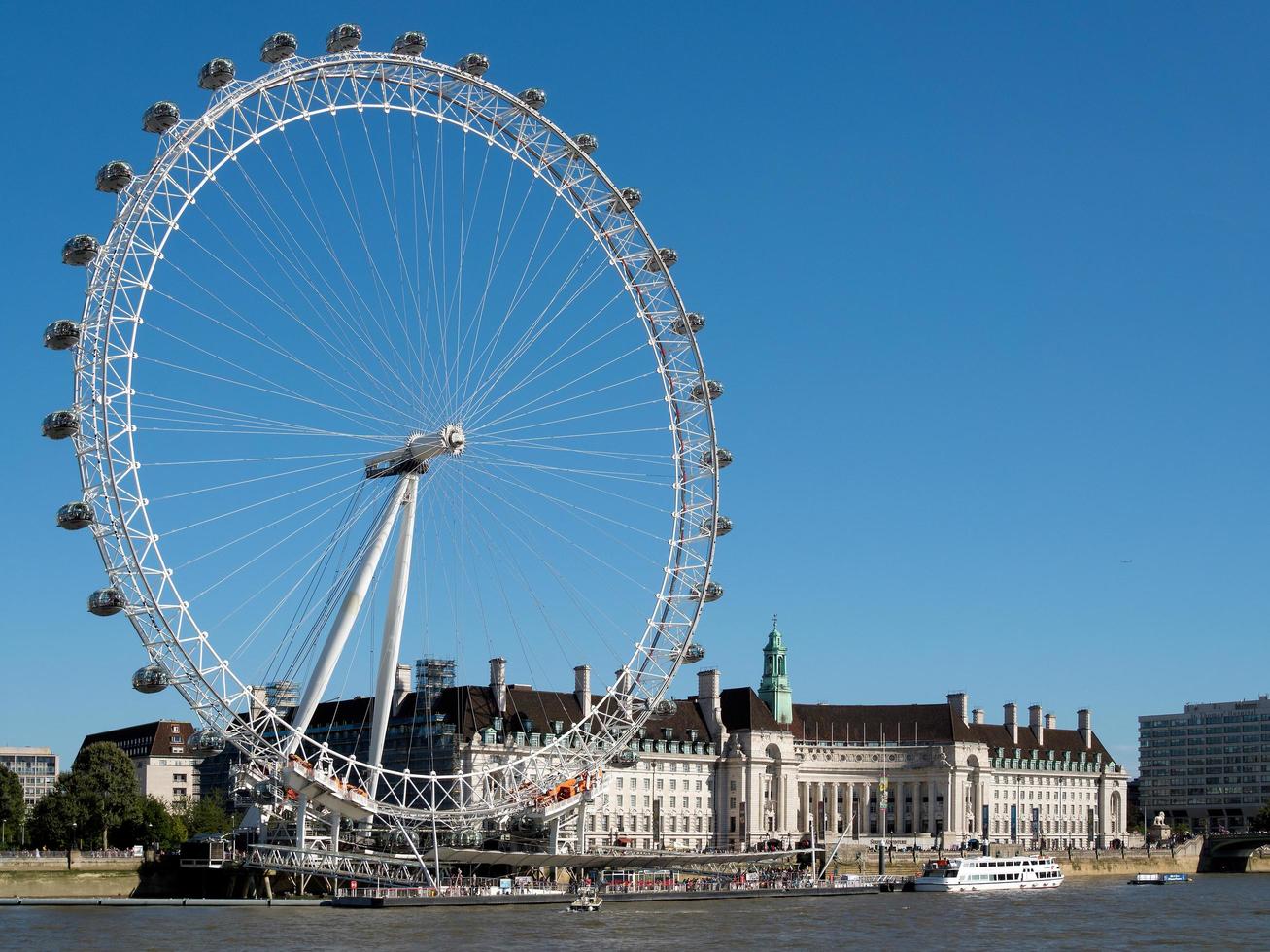 Londres, Royaume-Uni, 2016. vue sur le london eye photo