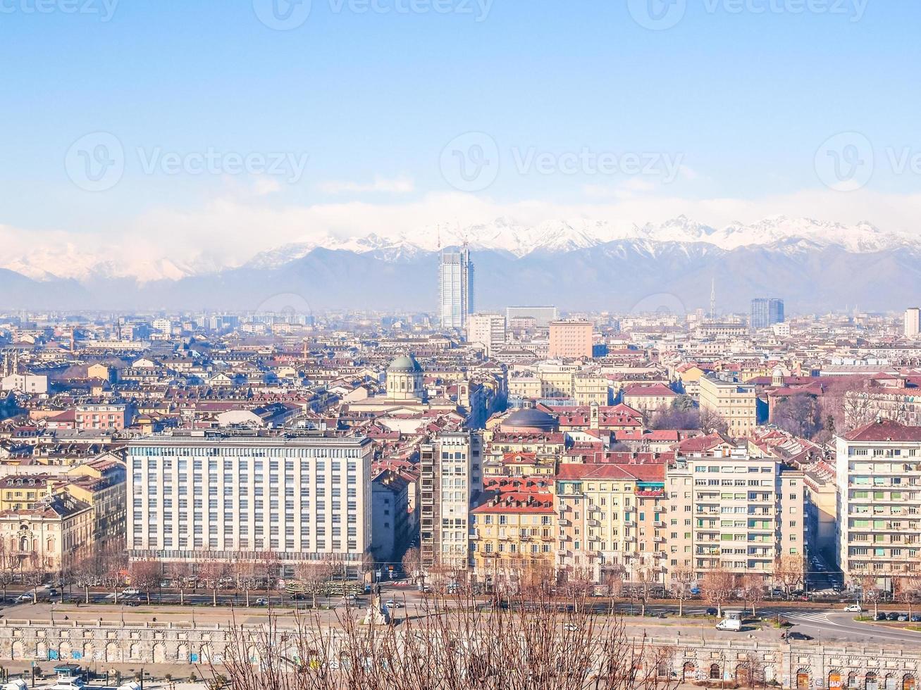 vue aérienne hdr de turin photo