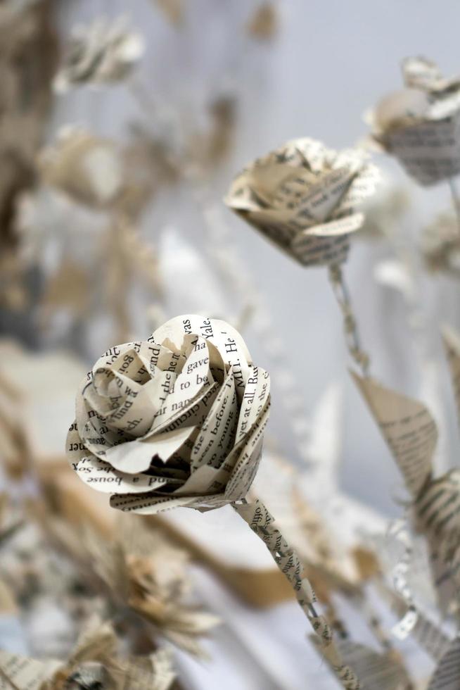 Cardiff, Pays de Galles, Royaume-Uni, 2014. affichage de fleurs artistiques en papier au centre du millénaire photo