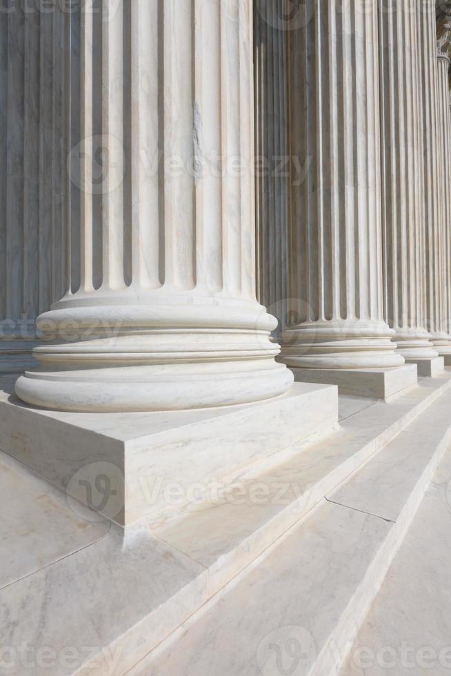 ligne de colonnes de la cour suprême des états-unis photo