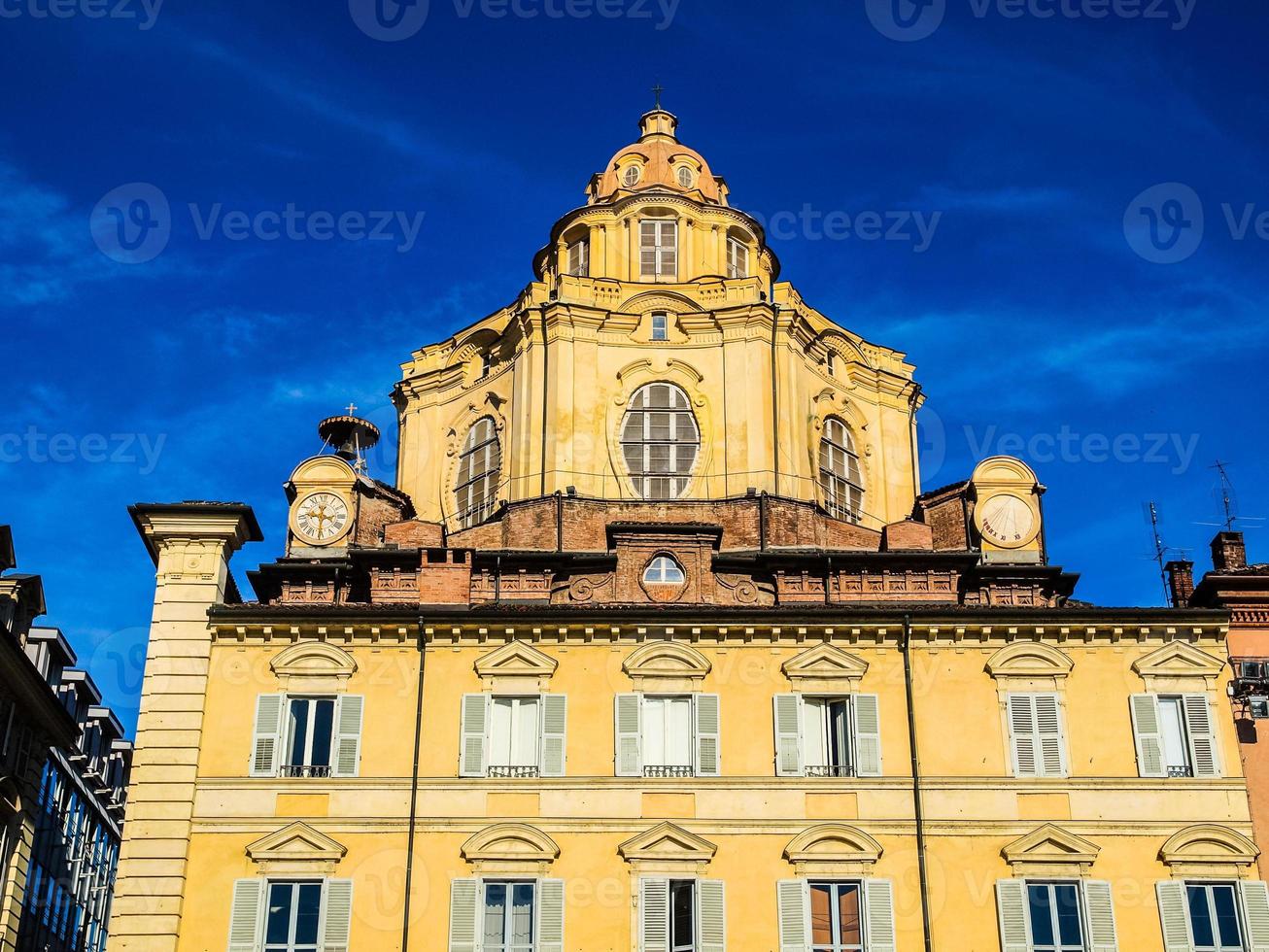 hdr église san lorenzo, turin photo