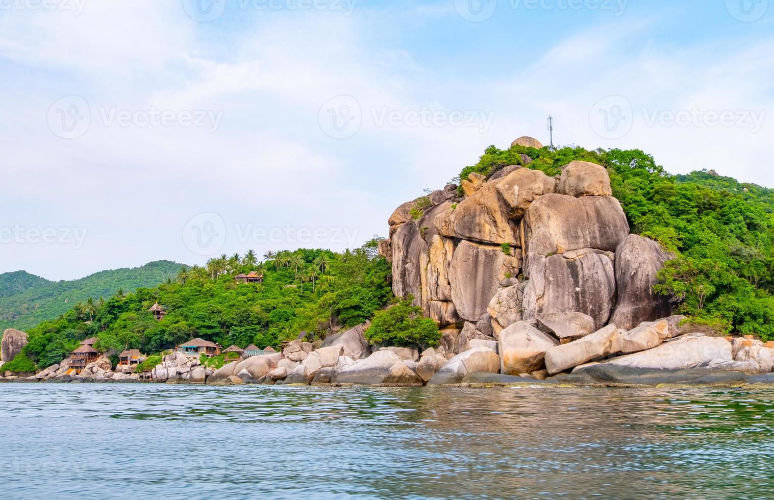 belle vue sur le paysage à koh tao en thaïlande. photo