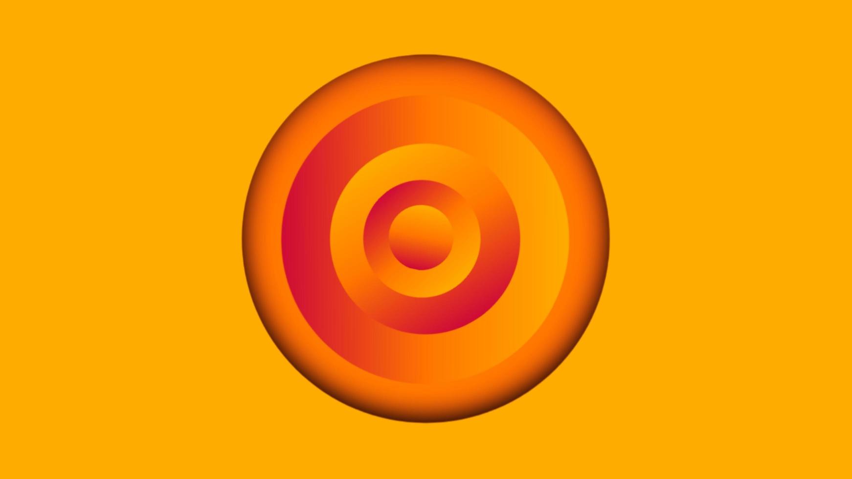 fond dégradé de géométrie de cercles avec combinaison de couleurs jaune et orange. conception de fond de présentation. adapté à la présentation, à l'affiche, au fond d'écran, au site Web personnel, aux expériences ui et ux. photo