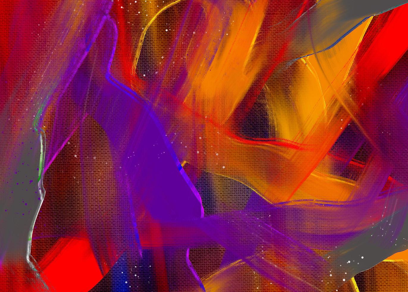 peinture à l'huile abstraite audacieuse avec technique à main levée photo