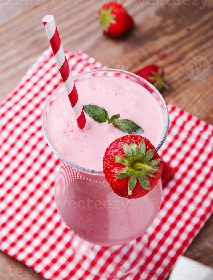 smoothie à la fraise photo