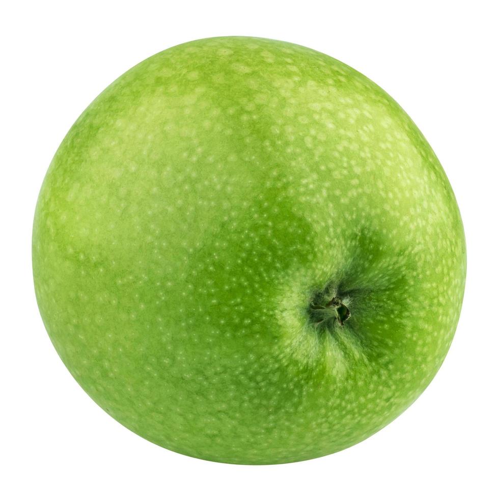 une pomme verte isolée sur fond blanc photo