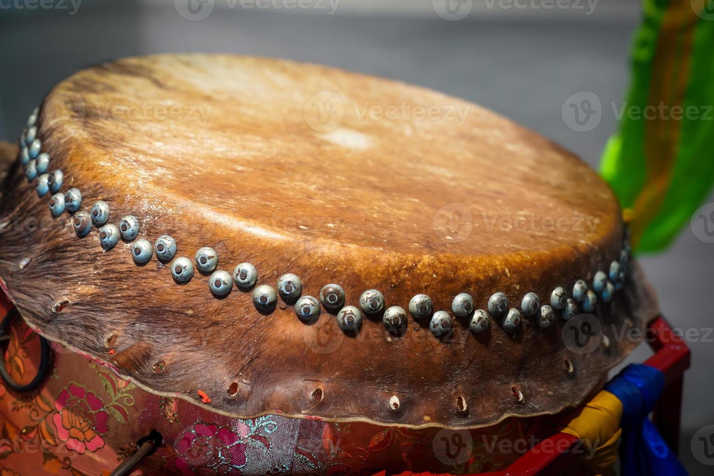 tambour asiatique pour événement de lion manipulé. photo