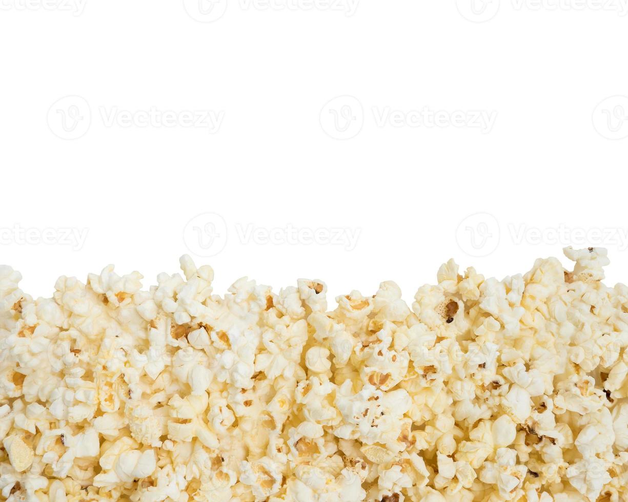 pop-corn au beurre frais avec l'espace de copie. photo