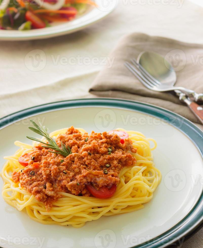 spaghetti aux pâtes photo