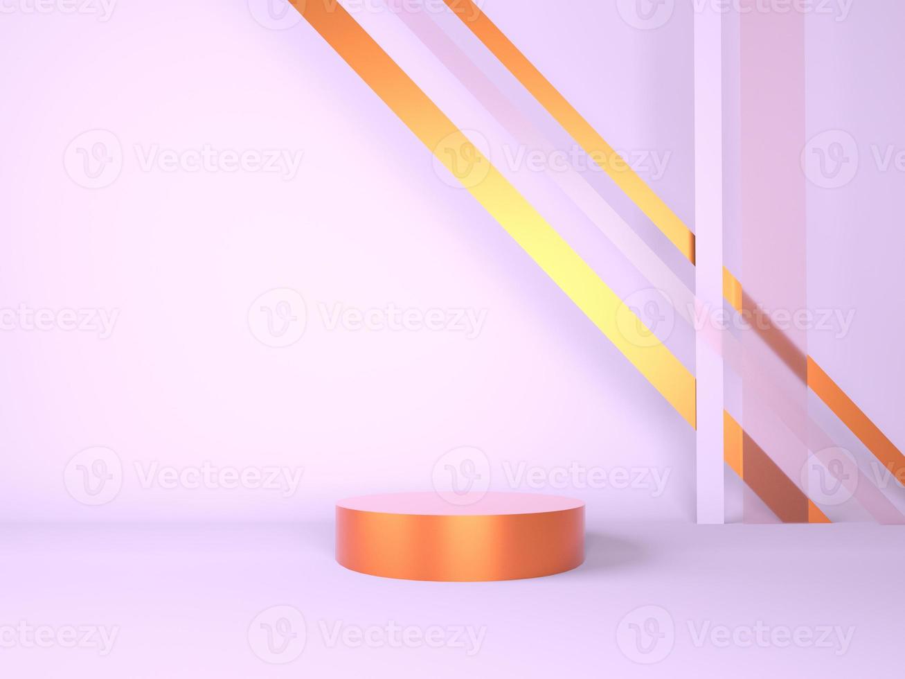 podium de produit sur fond pastel 3d. concept abstrait de géométrie minimale. thème de plate-forme de stand de studio. étape de présentation de l'exposition et du marketing d'entreprise. photo