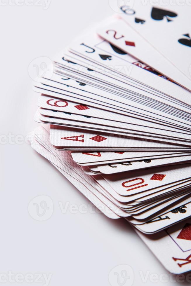 tas de cartes à jouer photo