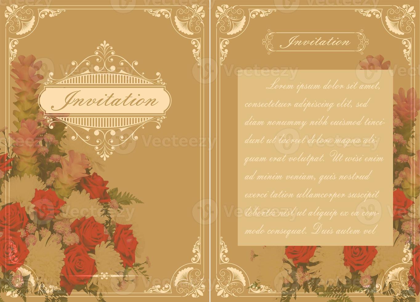 invitation premium ou carte de mariage photo
