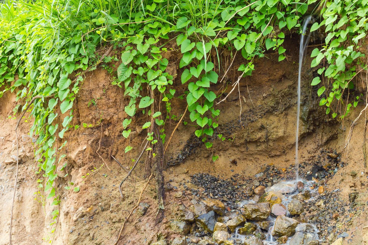 grès érodé par l'eau photo