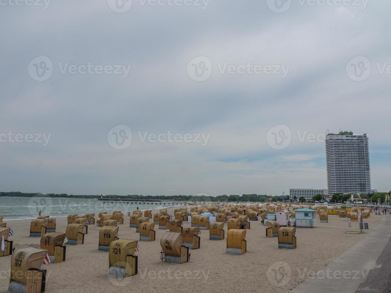 plage de travemuende en allemagne photo