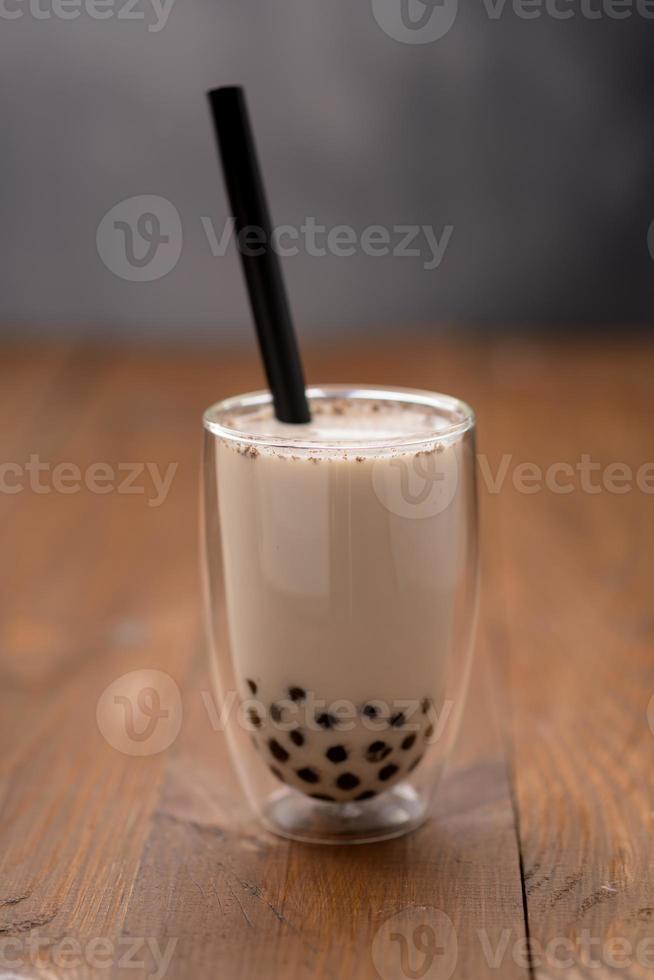 thé au lait de taïwan avec bulle photo