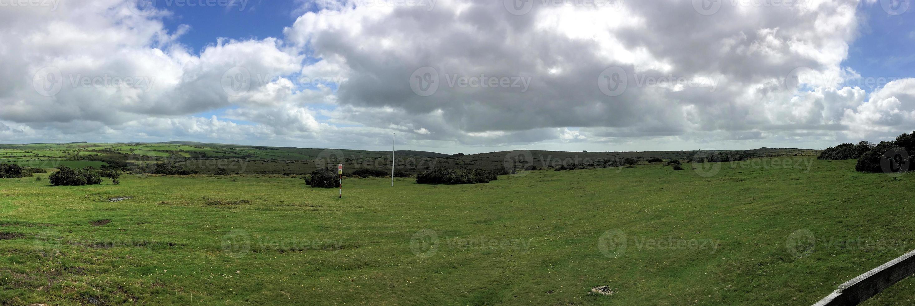 une vue sur la campagne de cornouailles près de dartmoor photo