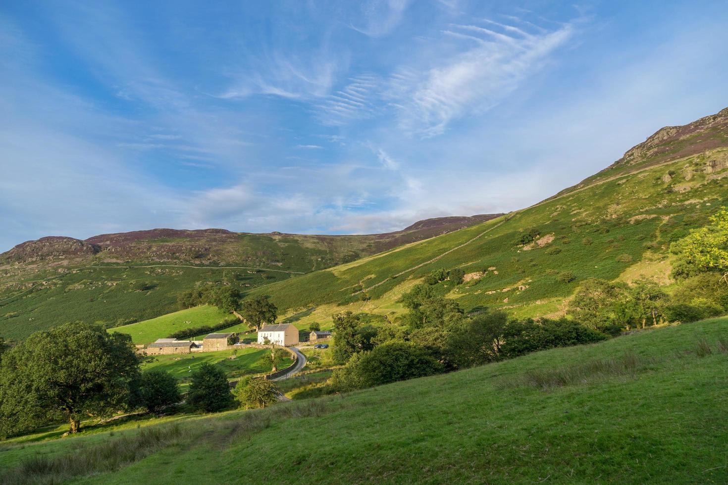 Keswick, Cumbria, Royaume-Uni, 2015. vue d'une ferme photo