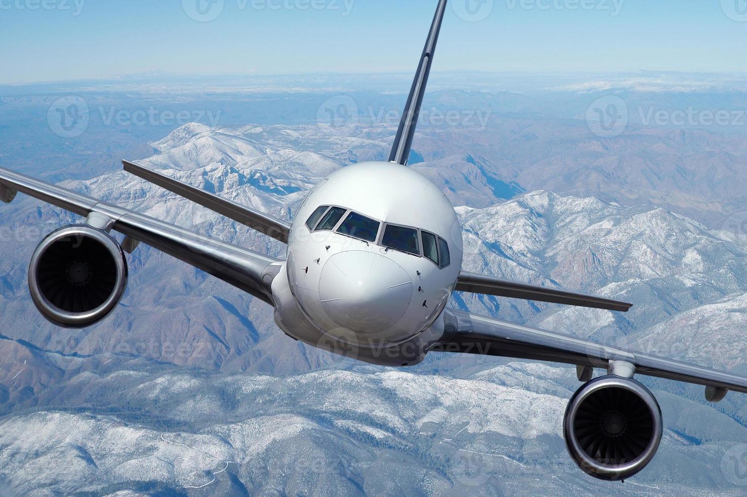 avion de ligne en vol photo
