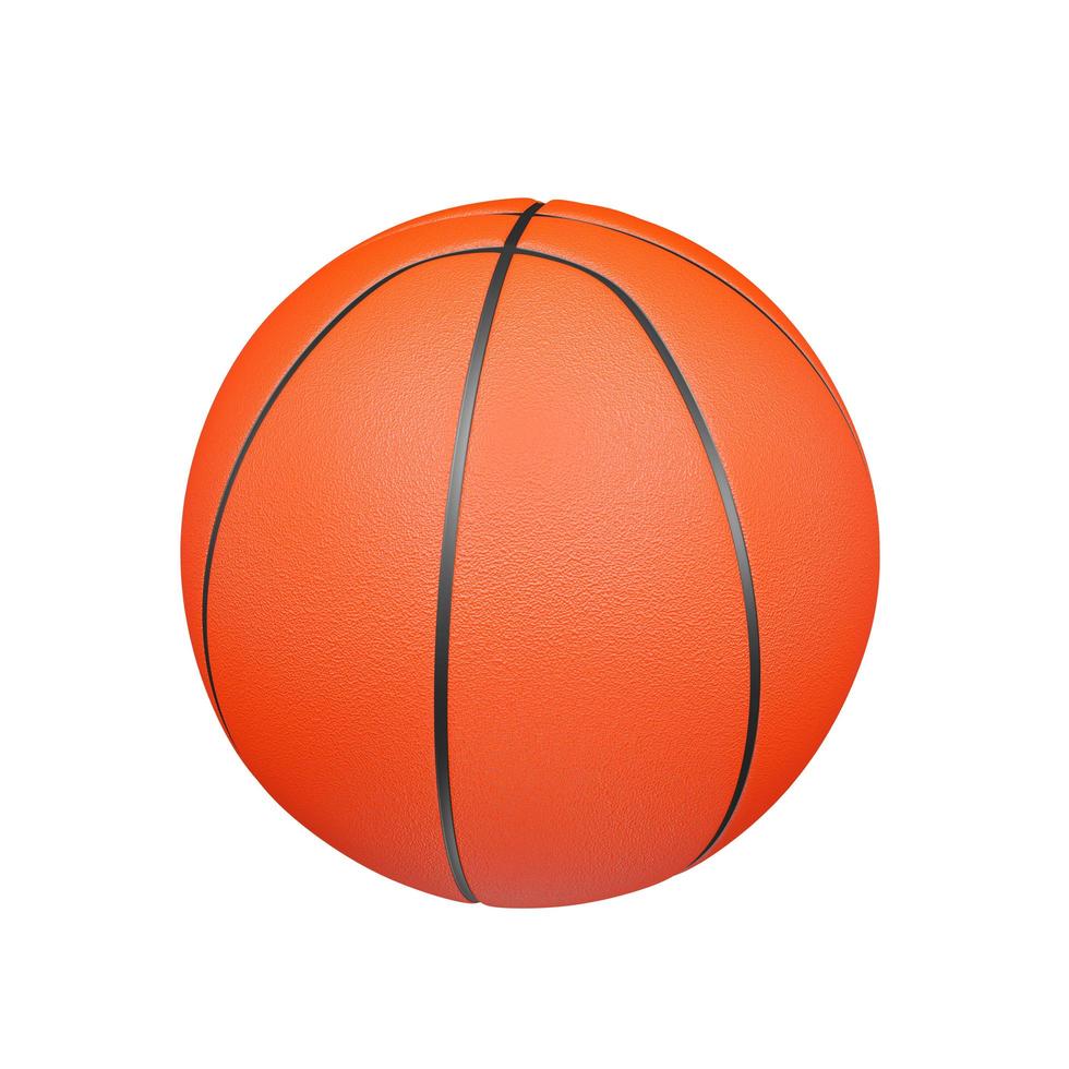 Basket-ball de rendu 3D isolé sur fond blanc photo