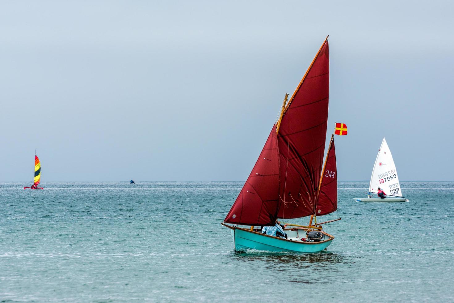 Appledore, Devon, Royaume-Uni. 2013. navigation à travers l'estuaire de la torridge et de la taw photo