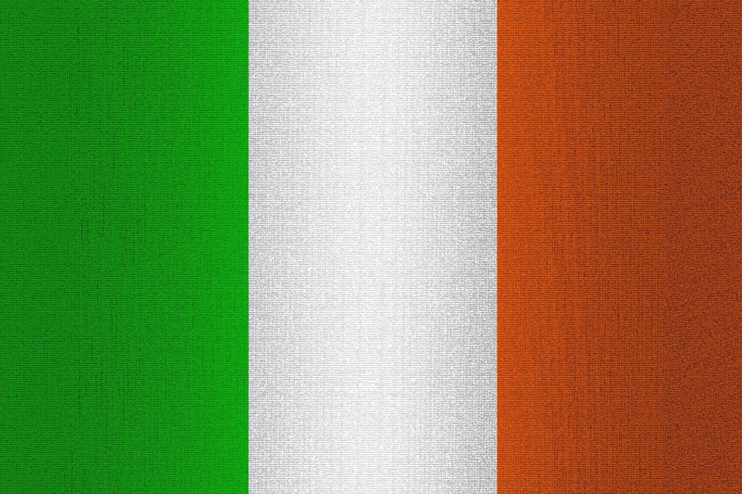 drapeau de l'irlande sur pierre photo