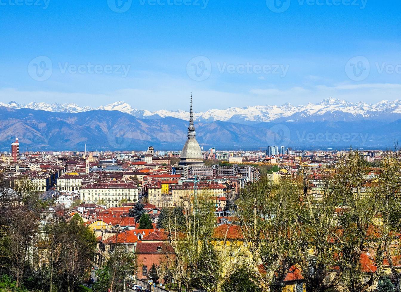 vue aérienne hdr de turin photo