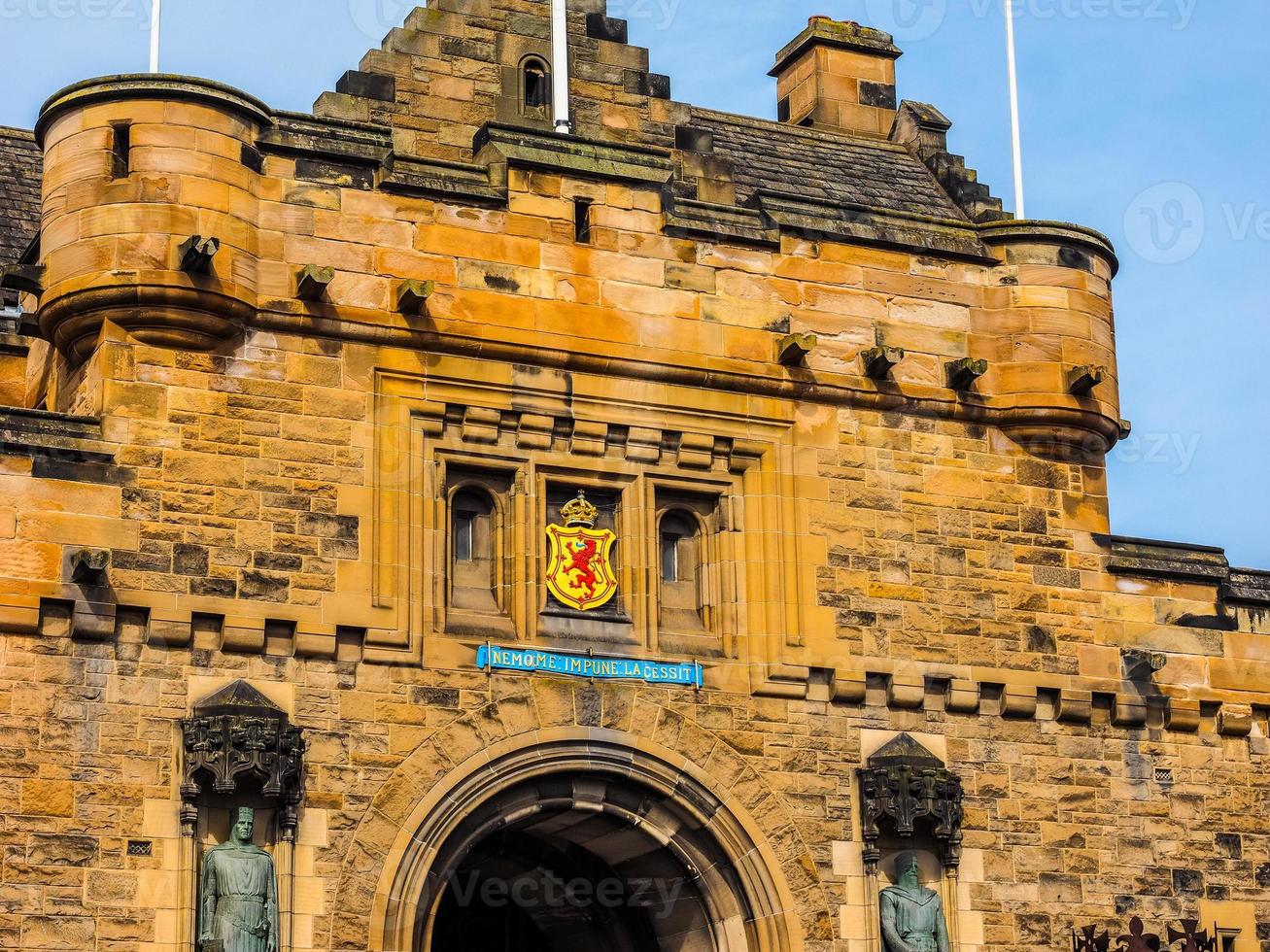 hdr château d'edimbourg en ecosse photo