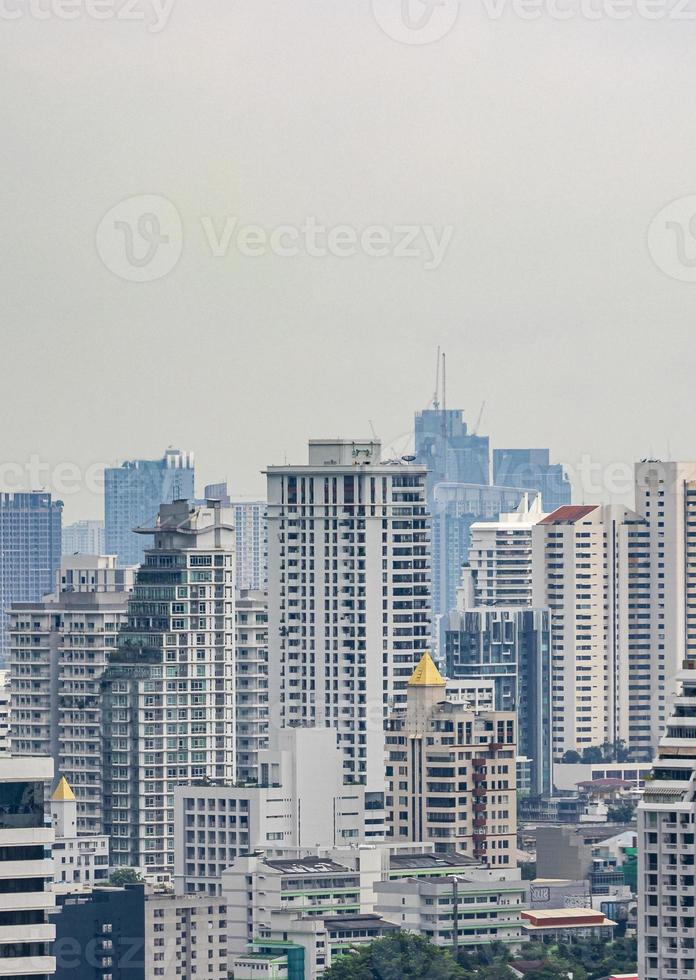 bangkok city panorama gratte-ciel paysage urbain de la capitale de la thaïlande. photo